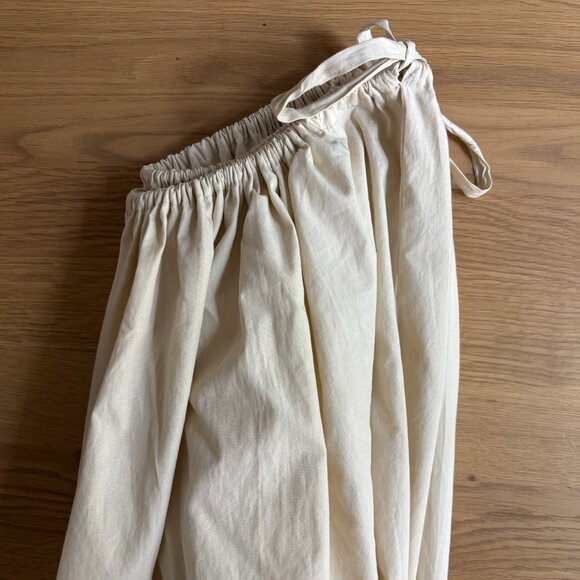 Brooke Callahan — Tie Skirt, color: Rice size: 1 - Picture 4 of 9